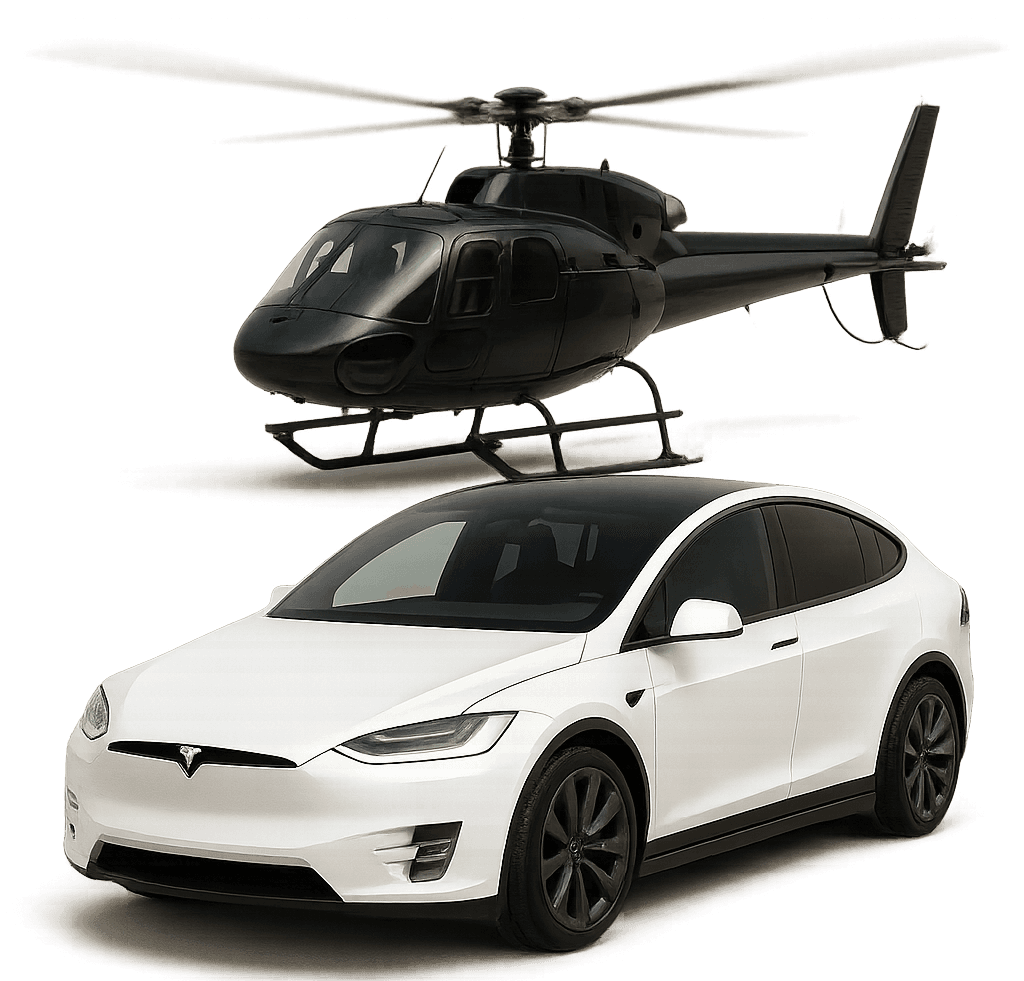 White Tesla Model X